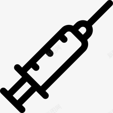 注射医院17线性图标图标