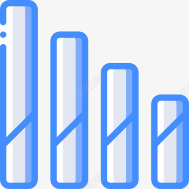 分析数据和图表5蓝色图标图标