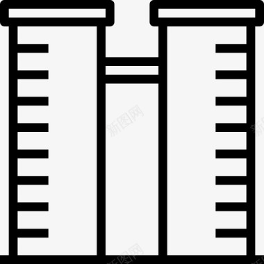 17号楼直线图标图标