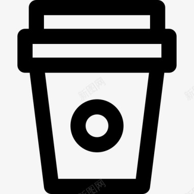 咖啡杯食物47线性图标图标
