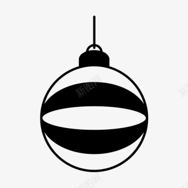 圣诞球球装饰图标图标