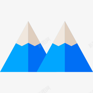 山脉地理位置13平坦图标图标
