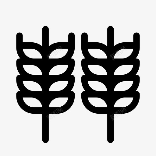 小麦秋天食物图标svg_新图网 https://ixintu.com 小麦 收获 秋天 秋天的季节大纲 食物