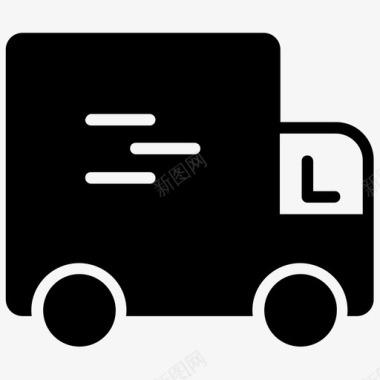货运卡车工业卡车物流卡车图标图标