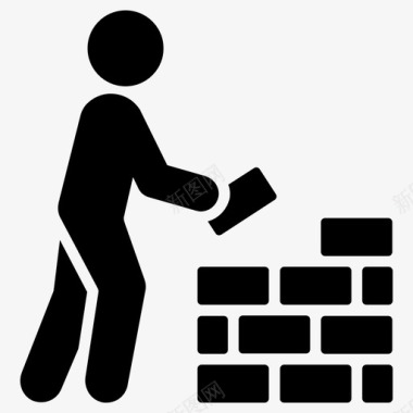 建筑砖块砖石图标图标