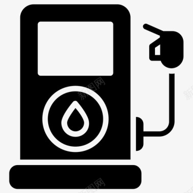 燃油泵加油站汽油泵图标图标