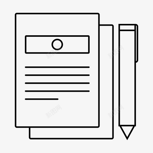 法律文件协议文件图标svg_新图网 https://ixintu.com 不动产 协议 文件 法律文件