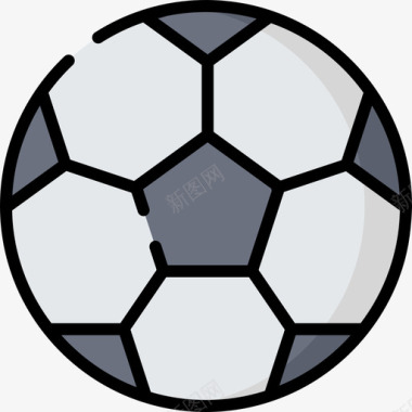 足球教育106线性颜色图标图标