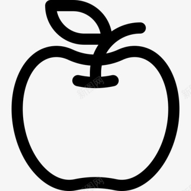 苹果生态101直线型图标图标
