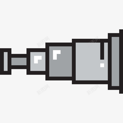 望远镜航海和水手线性颜色图标svg_新图网 https://ixintu.com 望远镜 线性颜色 航海和水手