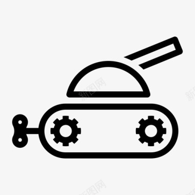 坦克玩具儿童娱乐图标图标