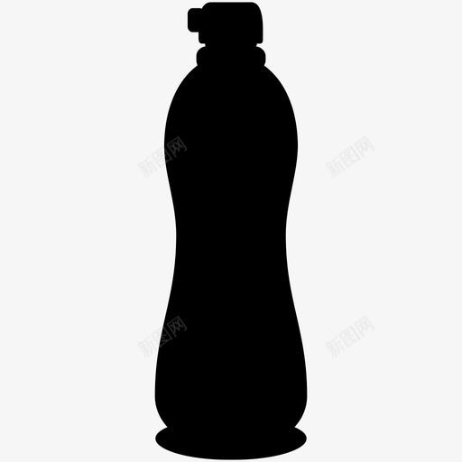 瓶子干净容器图标svg_新图网 https://ixintu.com 卫生 容器 干净 水瓶 瓶子