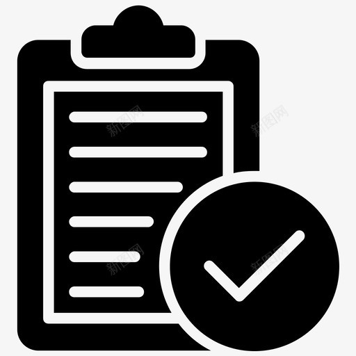 清单行动计划议程图标svg_新图网 https://ixintu.com 产品管理图示符图标 剪贴板 日程表 清单 行动计划 计划器 议程