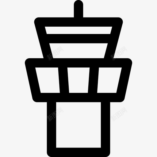 26号机场直线塔图标svg_新图网 https://ixintu.com 26号机场直线塔