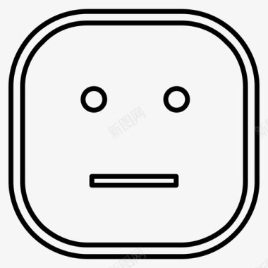 愤怒的情绪微笑图标图标