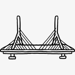 金桥扎金桥世界纪念碑2黑色图标高清图片