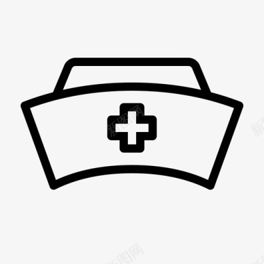 护士帽配件服装图标图标