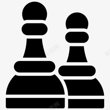 国际象棋棋盘游戏象棋棋子图标图标