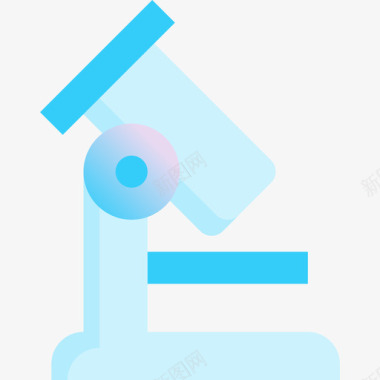 显微镜药剂学4蓝色图标图标