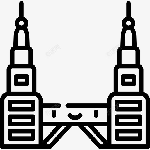 马石油地标古迹8线性图标svg_新图网 https://ixintu.com 地标古迹8 线性 马石油