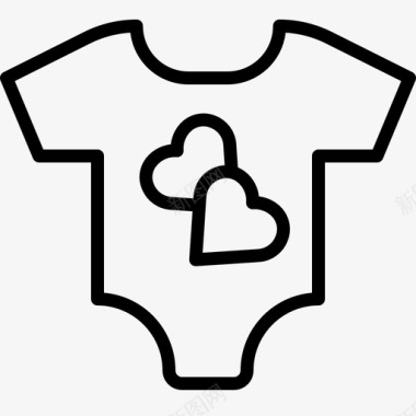 婴儿装衣服孩子图标图标