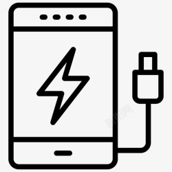 纯色移动电源移动充电移动电池移动插件图标高清图片