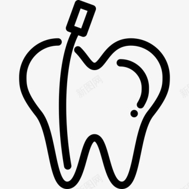 牙齿牙齿护理5线性图标图标