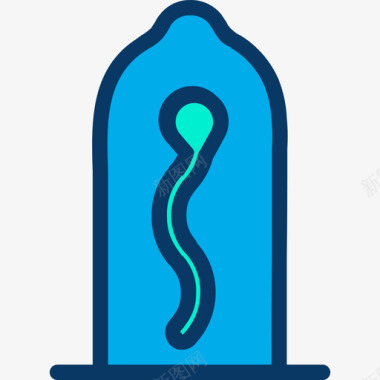 避孕套医生商店线性颜色图标图标