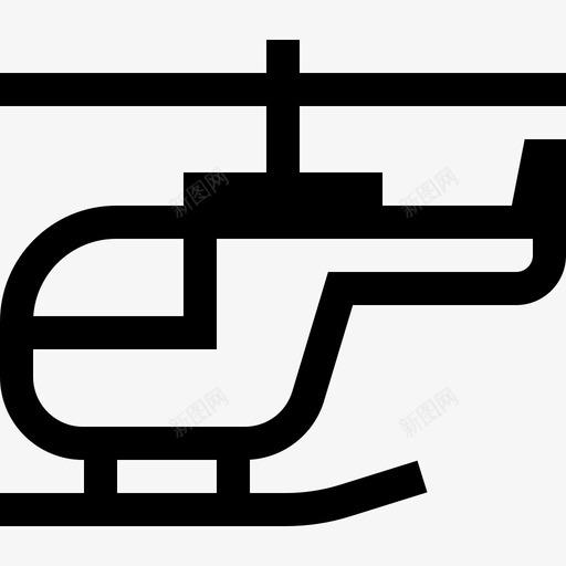 直升机新闻和杂志3线性图标svg_新图网 https://ixintu.com 新闻和杂志3 直升机 线性