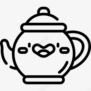 茶壶冬季5直纹图标图标