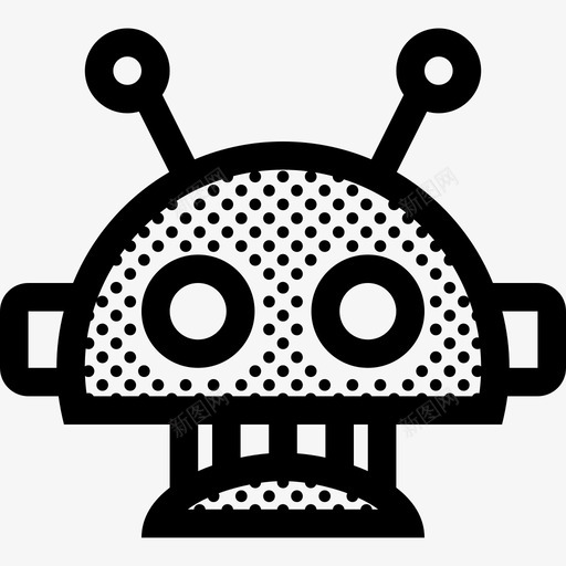 机器人控制论未来机器图标svg_新图网 https://ixintu.com 控制论 未来机器 机器人 点