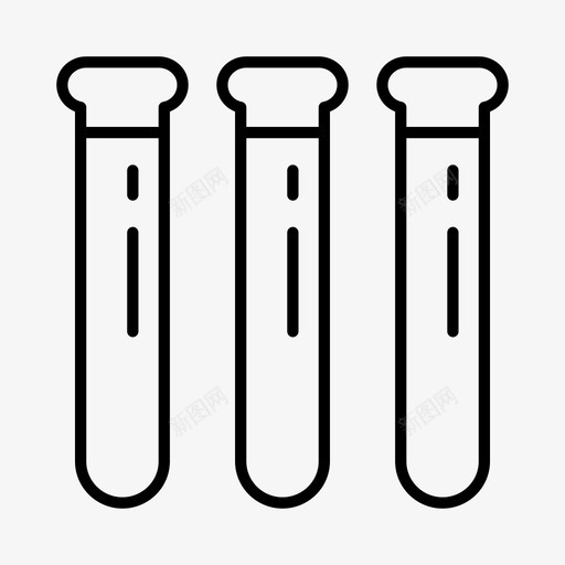 试管健康保健图标svg_新图网 https://ixintu.com 保健 健康 医学 试管