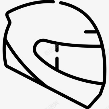 头盔极限运动16直线型图标图标