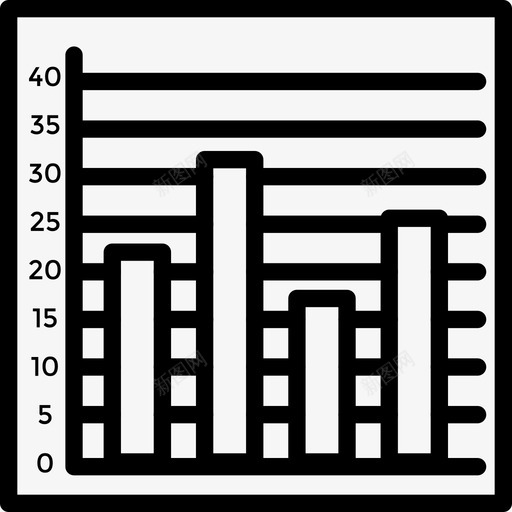 条形图业务144线性图标svg_新图网 https://ixintu.com 业务144 条形图 线性