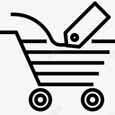 购物价格标签购买购物车图标图标