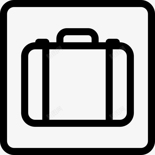 行李导向2直线型图标svg_新图网 https://ixintu.com 导向2 直线型 行李