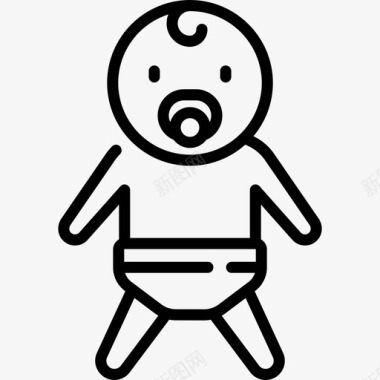婴儿产妇直系亲属图标图标
