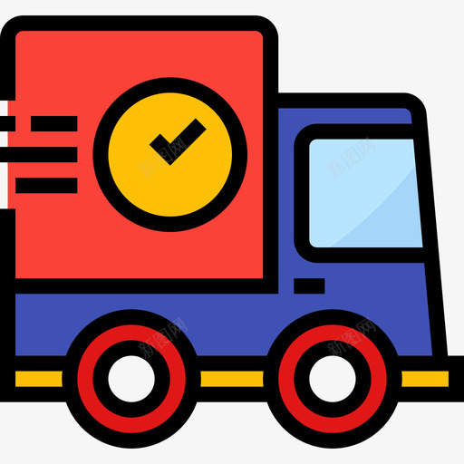 卡车购物83线性颜色图标svg_新图网 https://ixintu.com 卡车 线性颜色 购物83
