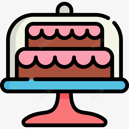 蛋糕面包房29线性颜色图标svg_新图网 https://ixintu.com 线性颜色 蛋糕 面包房29