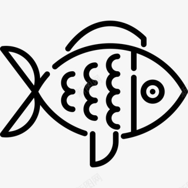 鱼类海洋生物13直系图标图标