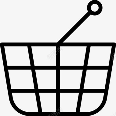 购物篮必需品23线性图标图标