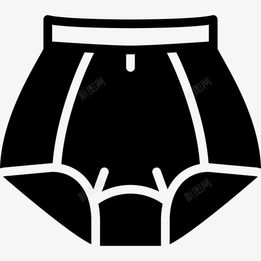 内裤女装2填充图标svg_新图网 https://ixintu.com 内裤 填充 女装2
