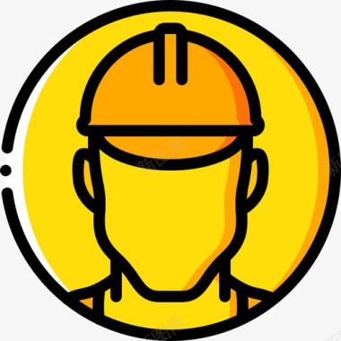 头盔44号结构黄色图标图标