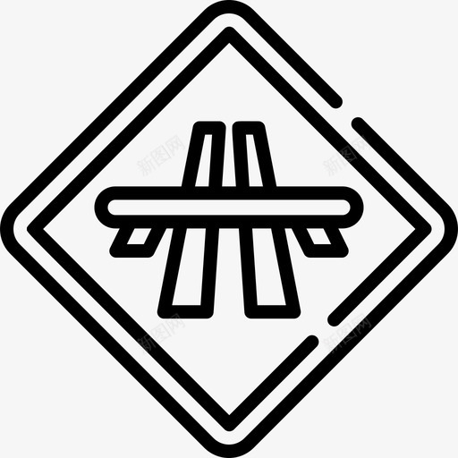 桥信号4线性图标svg_新图网 https://ixintu.com 信号4 桥 线性