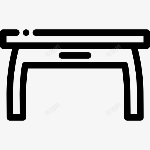 桌子家用家具4直线型图标svg_新图网 https://ixintu.com 家用家具4 桌子 直线型