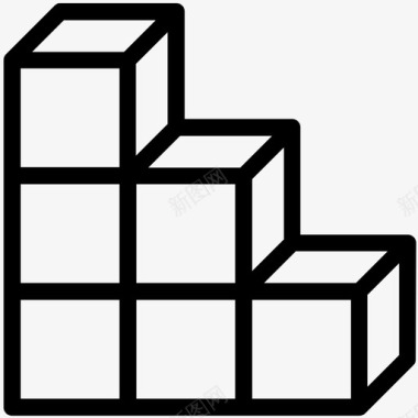 多维数组立方体图标图标