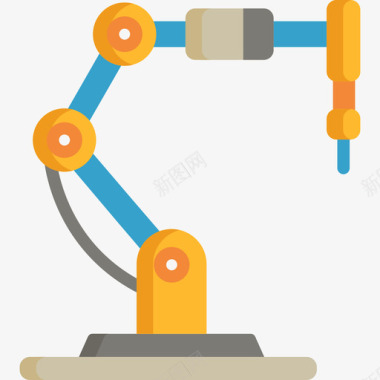 工业机器人工业过程平板图标图标