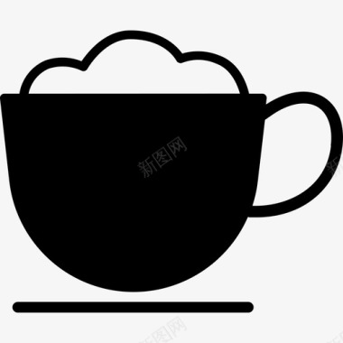 咖啡杯卡布奇诺浓缩咖啡图标图标