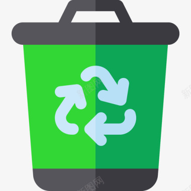 回收箱温室公寓图标图标