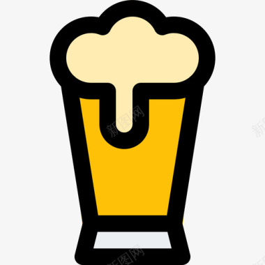 啤酒饮料5原色图标图标